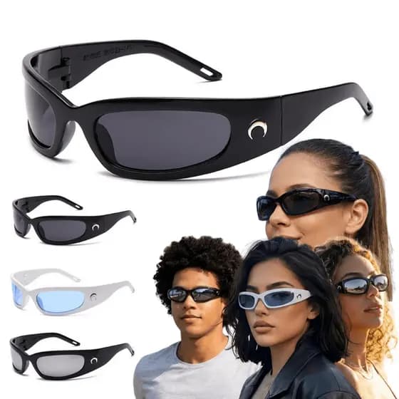 Óculos De Sol Feminino Unissex Oculos Masculino Proteção Uv400 Y2k Armação Lente Anti Radiação Retrô
