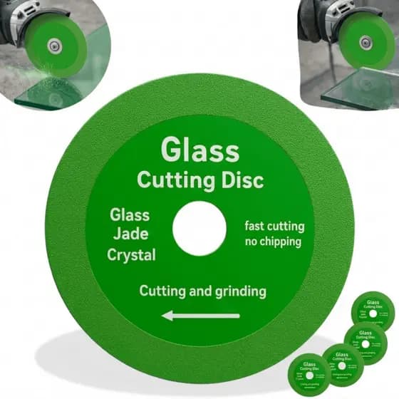Disco de Corte Diamantado Para Vidro Porcelana Piso Cerâmica Lâmina De Serra Verde 100mm x 20mm