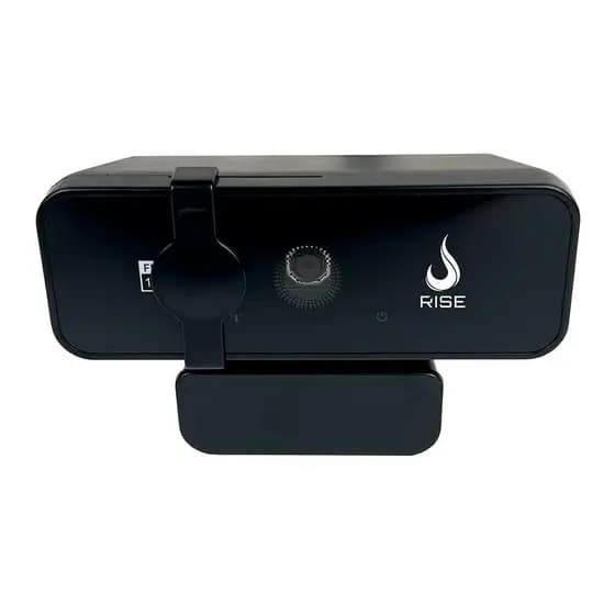 Webcam Gamer Rise Mode Vision 2K 30 FPS Microfone Digital USB 2592x1944p Preto-