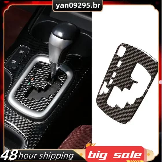 Para Toyota Hilux 2015-2021 Painel De Mudança De Marcha Em Fibra De Carbono Interior Do Adequado para direção à esquerda