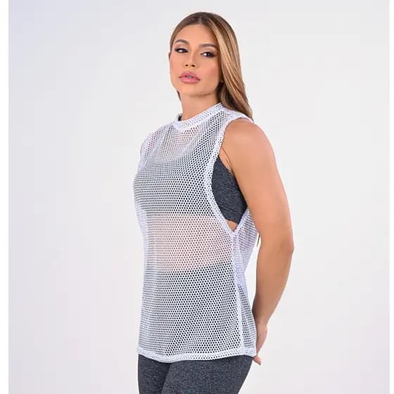 Regata Arrastão de Academia Blusa de Malhar Fitness