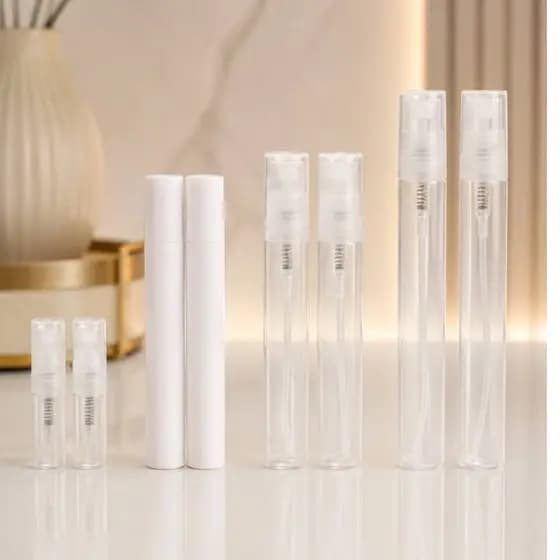 kit Com 50 ou 100 Unidades De Flaconetes Com 5ml, 8ml ou 10ml De Plástico + Spray