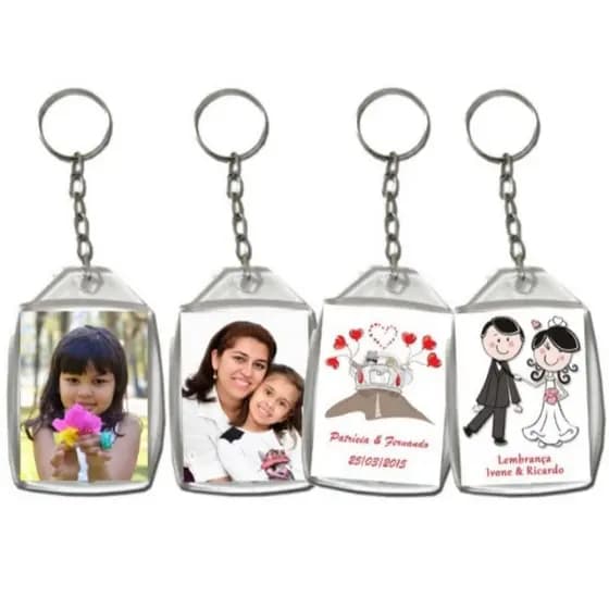 Chaveiro Porta Foto personalizados 1 unid.