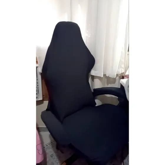 CAPA DE CADEIRA GAMER PRETA