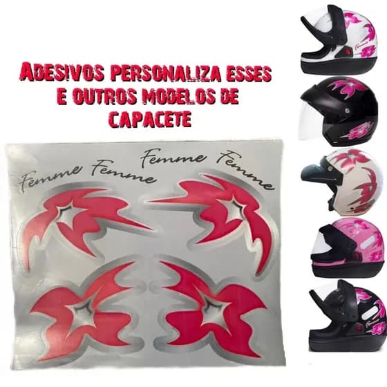 Kit Adesivos Modelo Feminino Universal