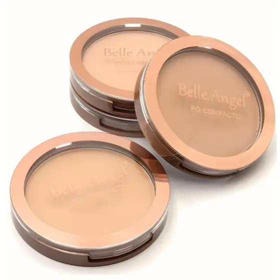 Pó Compacto Facial Belle Angel Controle do Brilho na Pele