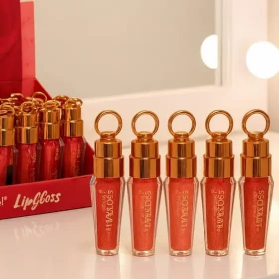 Lip Gloss Com Brilho + Efeito Espelhado Belle Angel