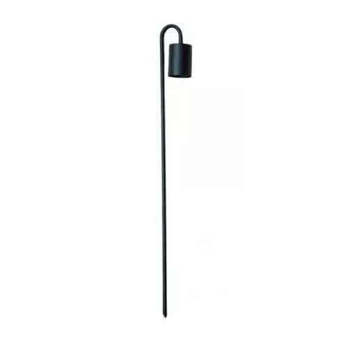 Luminária Poste Balizador Jardim Curvo Soquete Gu10 - 50cm
