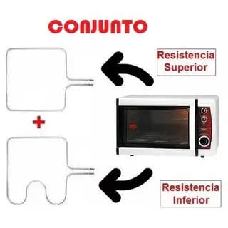 Resistência Elétrica Forno compatível Fischer/ Layr Flexy / Layr Unyk 750w / 1000w e 1750w (conjunto) / 110v e 220v