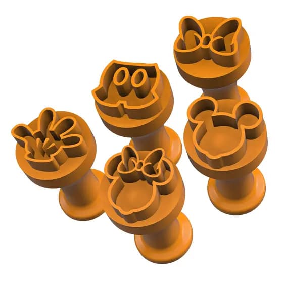 Kit Carimbos Brigadeiros Docinhos Molde Festa Confeitaria - Ratinho e Ratinha Mágicos - 5pçs