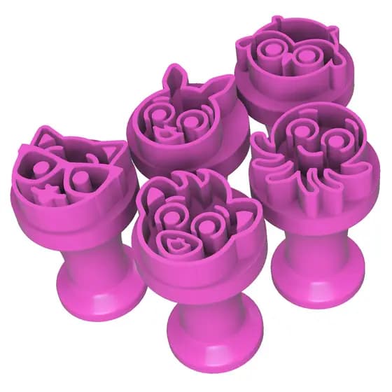 Kit Carimbos Brigadeiros Docinhos Molde Festa Confeitaria - Bolofofos - 5pçs