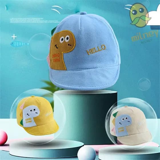 MILLNEY Cartoon Dinosaur Outdoor Malha Ajustável Chapéu De Pescador Primavera Verão