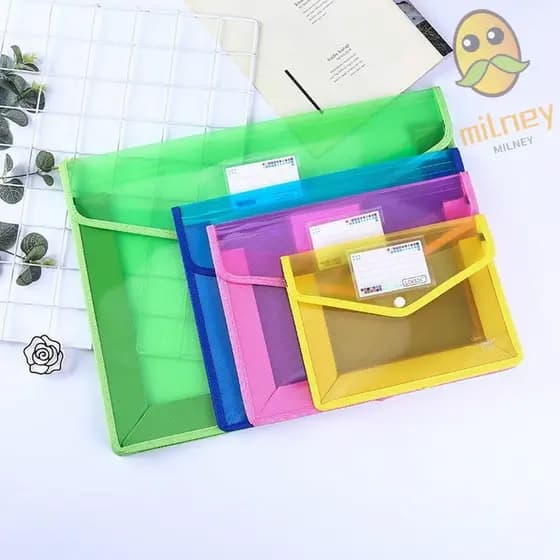 Pastas De Arquivo MILLNEY A5 Pasta De Envelope De Saco De PVC À Prova D'água Durável