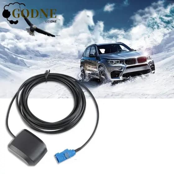 GODNESSFO GPS Sistema De Navegação De Antena De Posicionamento Ativo Sinal Mais Forte Remoto FAKRA-C Conector Macho
