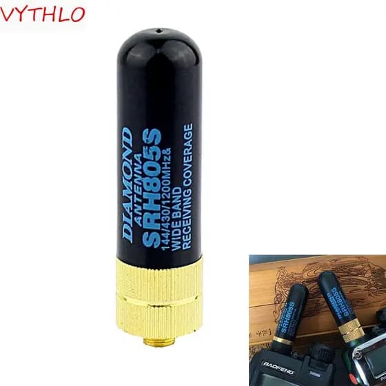 Antena VYTHLO 5cm TG-UV2 Venda Quente SRH805S SMA-F BF-888S Rádio 144/430MHz Banda Dupla