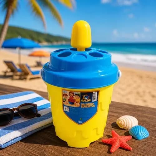 Kit Praia Infantil Brinquedos 11 Peças Diversão Brincadeiras Areia Desenvolvimento Motor