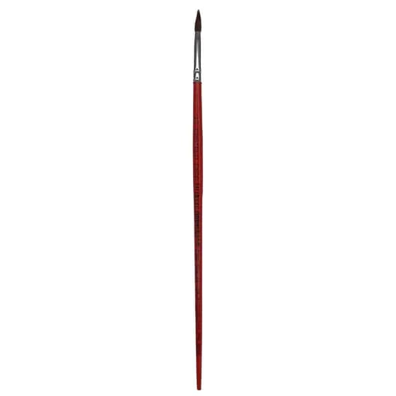 Pincel Artístico Redondo Filamento Sintético tipo de Orelha de Boi Cabo Longo C506 - Nº 12