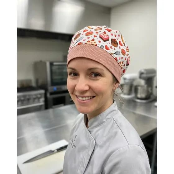 Touca Gorro Artesanal 100% Algodão - Ajustável com Elástisco
