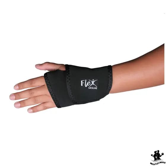 Munhequeira De Pulso Ajustável Com Polegar Punho Neoprene Bilateral Expedição