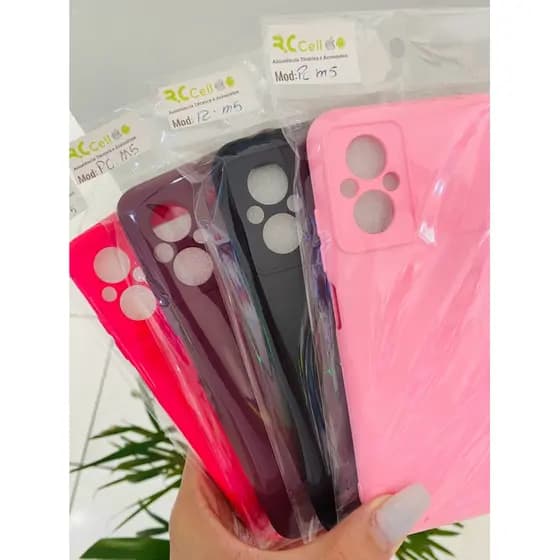 Capa Case Celular Anti Impacto Xiaomi Poco M5 + Película 3d borda infinita opcional