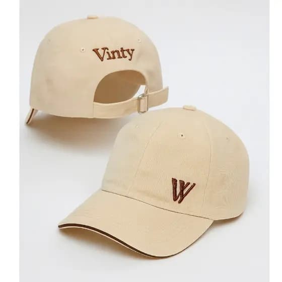 Bone Vinty Original Logo Mini Fecho Fitão Fivela Regulável Aba Curva