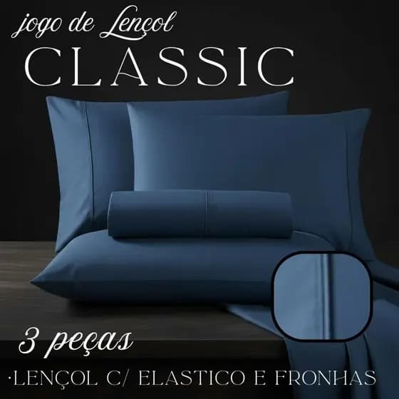 Jogo de Lençol 03 Peças Hypercal 400 Fios Casal King Queen Solteiro Classic Fronha Avulsa Ponto Life