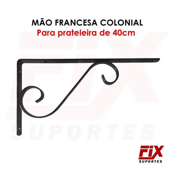 1 Uni. Suporte Decorativo 40cm Para Prateleiras