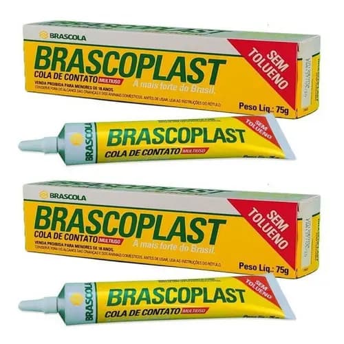 2 Cola Contato Brascoplast St 75g Cola De Sapateiro