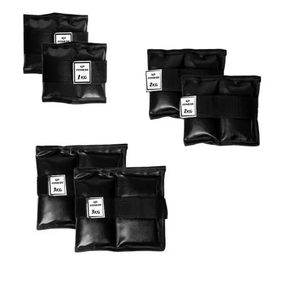 Kit Tornozeleira 3 Pares Sendo Um Par De Cada 1kg , 2kg 3kg