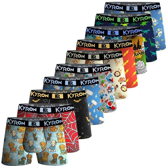 Kit Cuecas Box para Crianças Boxer Infantil Estampada