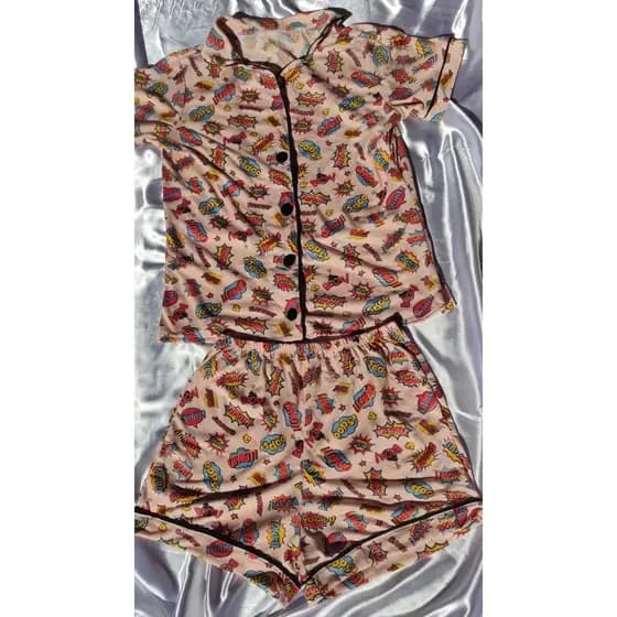 PIJAMA AMERICANO EM MALHA PP