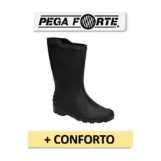 Bota de Borracha Galocha Forrada Cano Médio antiderrapante pega forte Grendene