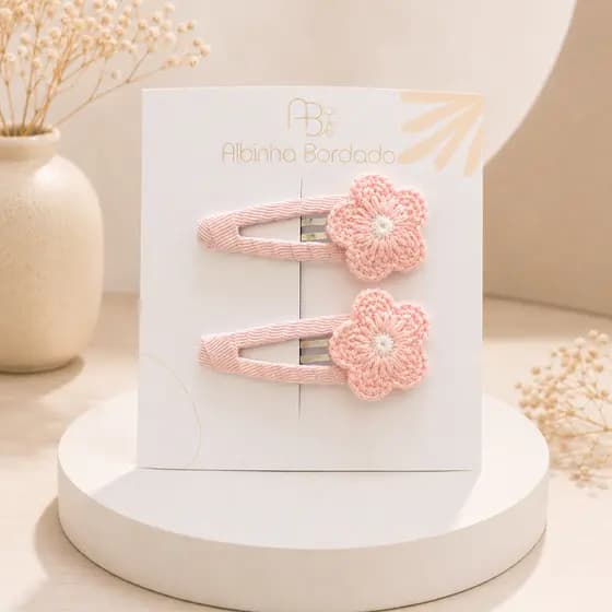 Parzinho Presilha Tic Tac Infantil Menina /Hair Clip Fashion / Delicado