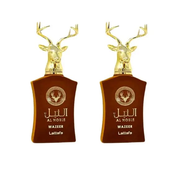 KIT 2 PEERFUMES MASCULINO AL NOBLE WAZEER 100ML