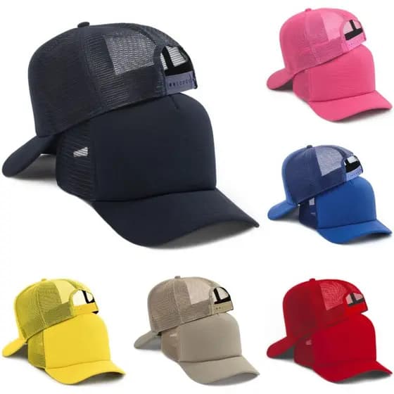 Boné Trucker Liso De Telinha Feminino De Tela Masculino Aba Curvada