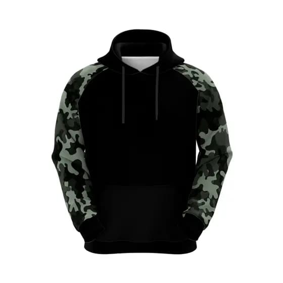 Moletom Canguru camuflado Masculino Com Capuz Blusa de Frio Estampada Premium