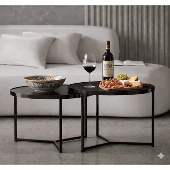 Mesa de Centro para Decoração Sala WFM - Conjunto com 2
