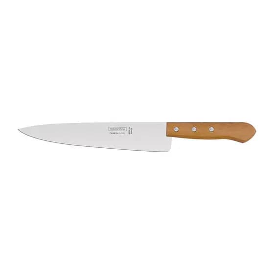 Faca Peixeira/Cozinha 9" Aço Carbono Cabo Madeira Tramontina