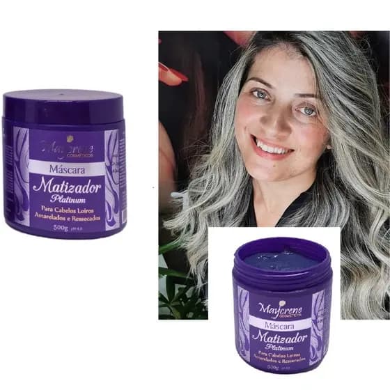 Máscara Matizador Platinum Maycrene 500g