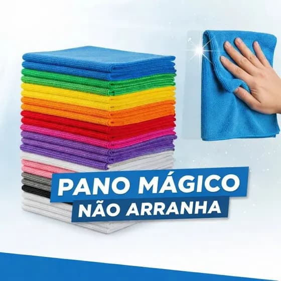 Limpa Vidro Pano Mágico Kit com 5/10/15/20 50x30