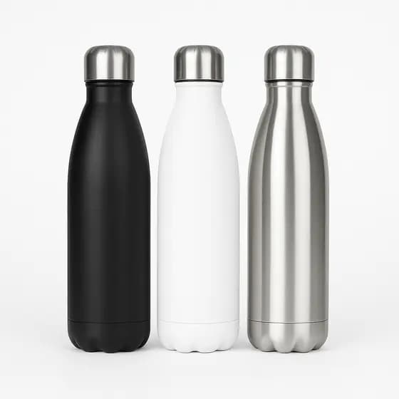 Garrafa Térmica Aço Inox 500ml Parede Dupla Vácuo Frio e Quente 5h Academia Escritório Passeio