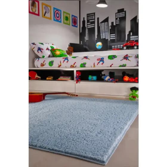 Tapete Classic 1,50 X 2,00 Sala Escritório 100% Antiderrapante Toque Macio Oasis