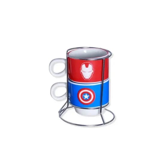 Kit Xicaras Com 2pcs Avengers Zona Criativa