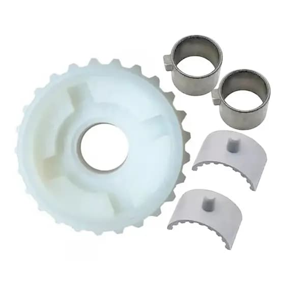 Coroa De Nylon Z25 E Proteção E Buchas Do Eixo Do Motor De Portão Kdz Garen Seg