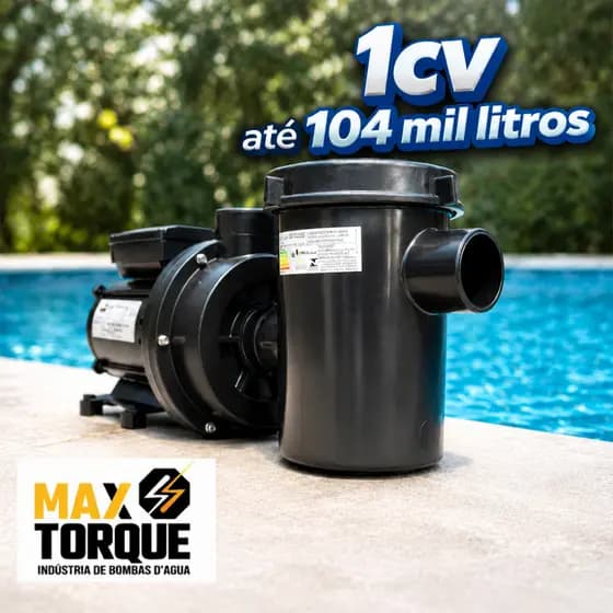 Motobomba Para Piscina 1 Cv Mono Maxtorque 127v/220v Com Pré Filtro