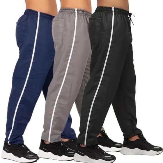 Kit 3 calça tactel masculina qualidade premium p ao gg