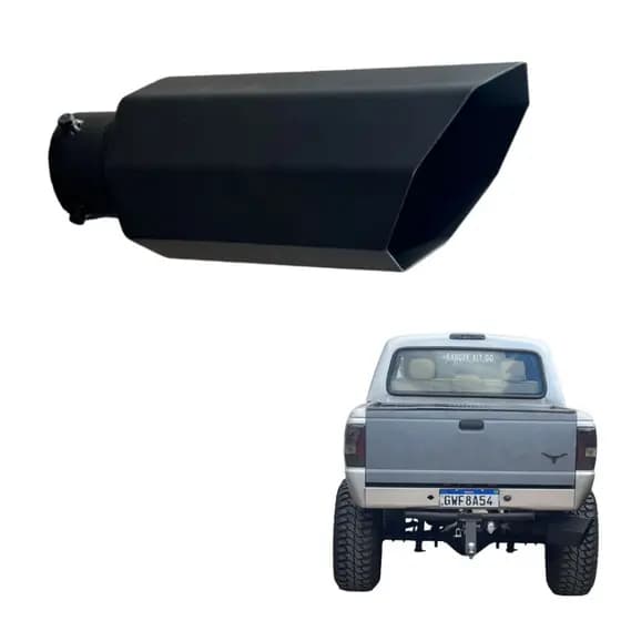 Ponteira De Escapamento 5 Polegadas Oitavada Americana Hilux