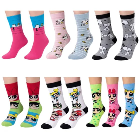 🧦KIT MEIAS DIVERTIDAS/PERSONAGENS | ADULTO E INFANTIL | CANO MÉDIO/ATÉ PANTURRILHA💥ALGODÃO-CONFORTO