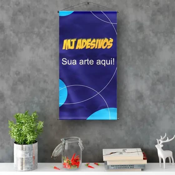 Banner de 60x40cm com acabamento