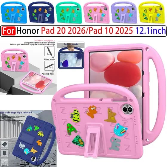 Para Huawei Honor Pad 20 2026 12.1 Polegada Honra Almofada 10 2025 Caso À Prova De Choque Crianças Dos Desenhos Animados